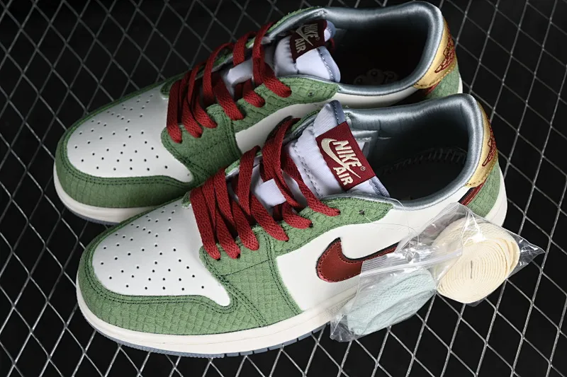 All categories Air Jordan Jordan series basketball shoes Air Jordan 1 Low Z version Air Jordan 1 Low CNY "Year of the Drago" AJ1 Joe 1 Year of the Dragon Limited Qinglong low-top cultural casual sneakers FN3727-100